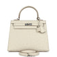 Kelly Sellier 25 Beton Ostrich Palladium Hardware