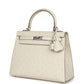 Kelly Sellier 25 Beton Ostrich Palladium Hardware