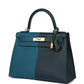 Kelly Sellier 28 Casaque Vert Cypres and Vert Bosphore Epsom Gold Hardware