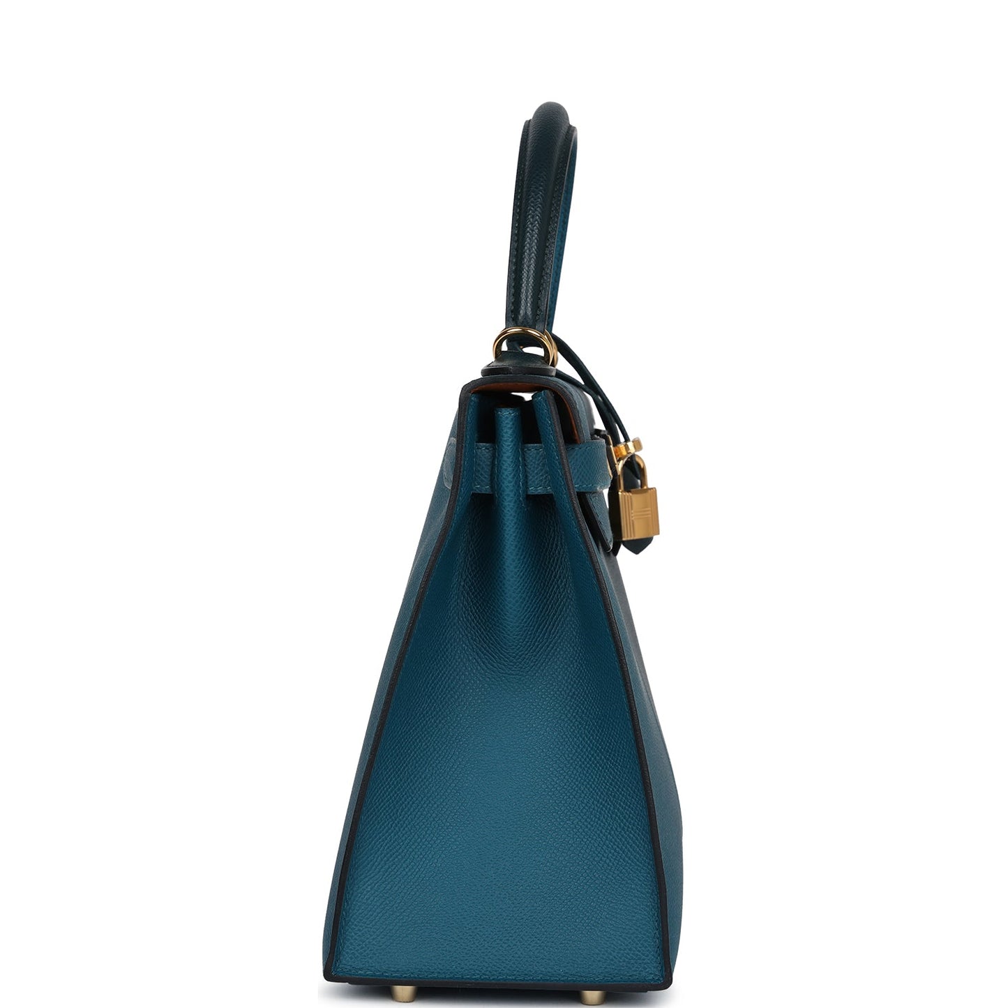 Kelly Sellier 28 Casaque Vert Cypres and Vert Bosphore Epsom Gold Hardware