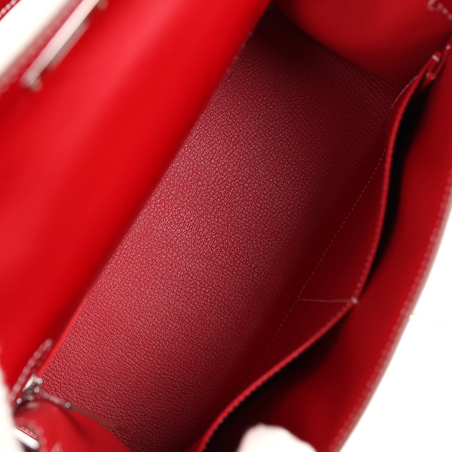 Kelly Sellier 28 Rouge Piment Box Palladium Hardware