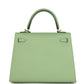 Kelly Sellier 25 Vert Criquet Epsom Gold Hardware