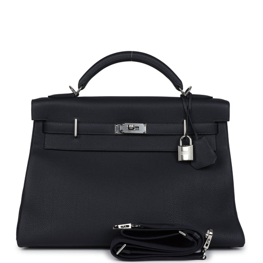 Kelly 42 Maxi Caban Togo Palladium Hardware