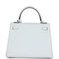 Kelly Sellier 25 Gris Platine Epsom Electrum Hardware