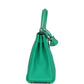 Kelly Retourne 25 Menthe Togo and Varanus Niloticus Lizard Touch Permabrass Hardware