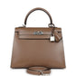 Kelly Sellier 25 Etoupe Tadelakt Palladium Hardware