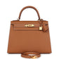 Kelly Sellier 28 Gold Epsom Gold Hardware