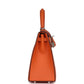 Kelly Sellier 25 Orange Epsom Palladium Hardware