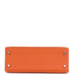 Kelly Sellier 25 Orange Epsom Palladium Hardware