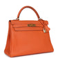 Vintage Kelly Retourne 32 Orange Togo Gold Hardware