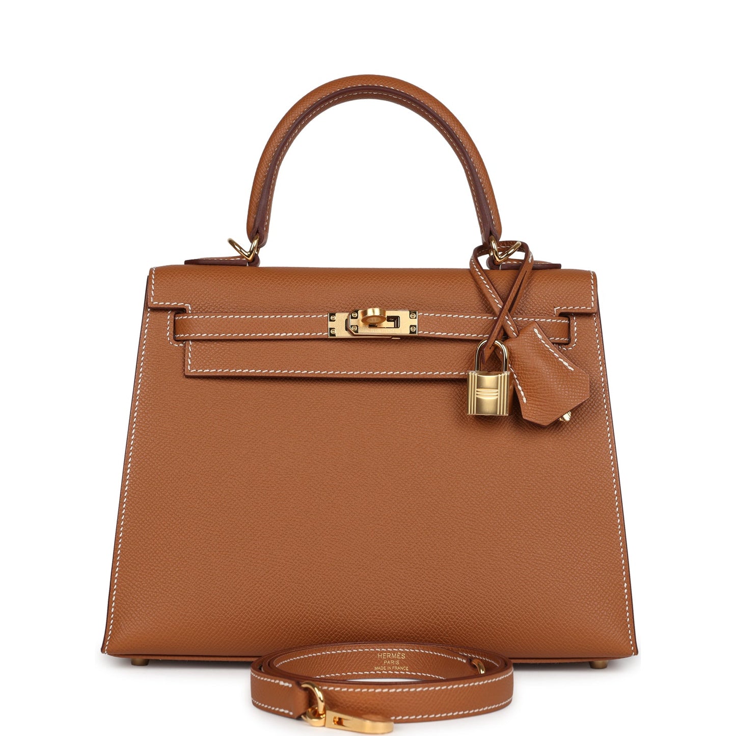 Kelly Sellier 25 Gold Epsom Gold Hardware