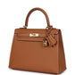 Kelly Sellier 25 Gold Epsom Gold Hardware