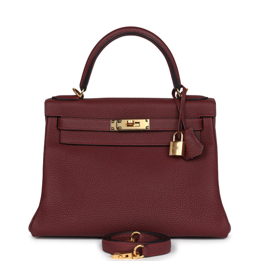 Kelly Retourne 28 Rouge H Togo Gold Hardware