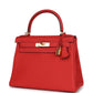 Kelly Retourne 28 Geranium Togo Gold Hardware