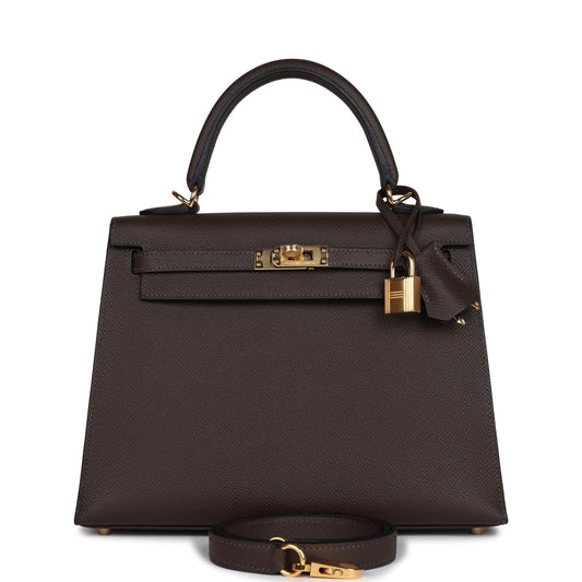 Kelly Sellier 25 Ecorce Epsom Gold Hardware