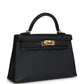 Kelly Sellier 20 Black Epsom Gold Hardware