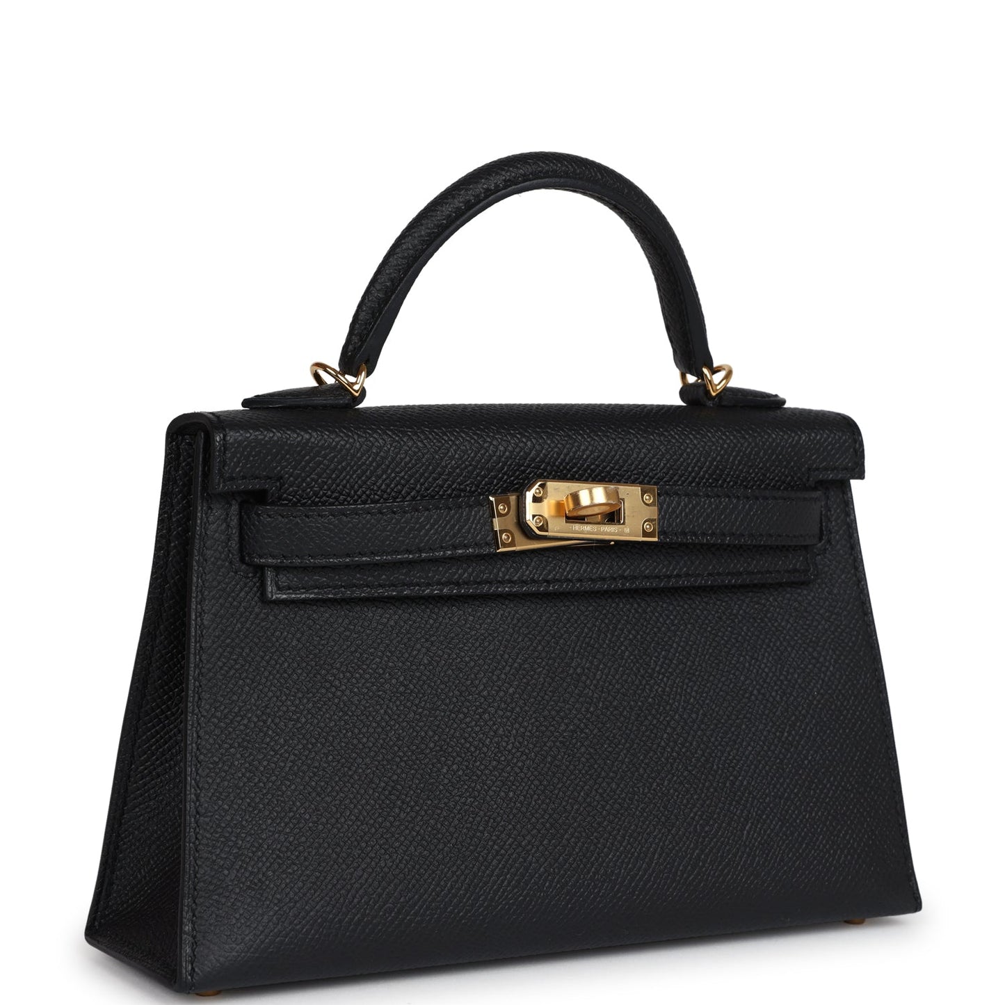 Kelly Sellier 20 Black Epsom Gold Hardware