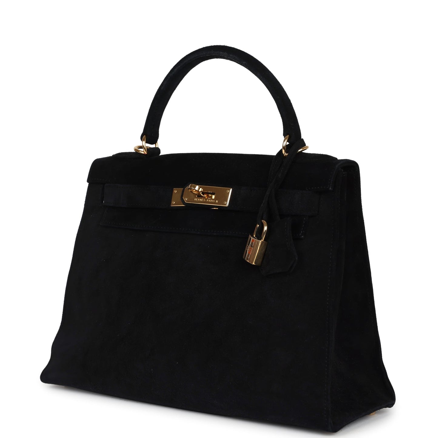 Vintage Kelly Sellier 28 Black Doblis Gold Hardware