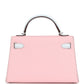 Special Order (HSS) Kelly Sellier 20 Rose Sakura and Bleu Brume Chevre Palladium Hardware