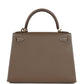 Kelly Sellier 28 Etoupe Epsom Gold Hardware