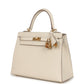 Kelly Sellier 25 Craie Epsom Gold Hardware