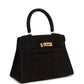 Vintage Kelly Sellier 20 Black Doblis Gold Hardware