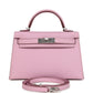 Kelly Sellier 20 Mauve Sylvestre Epsom Palladium Hardware