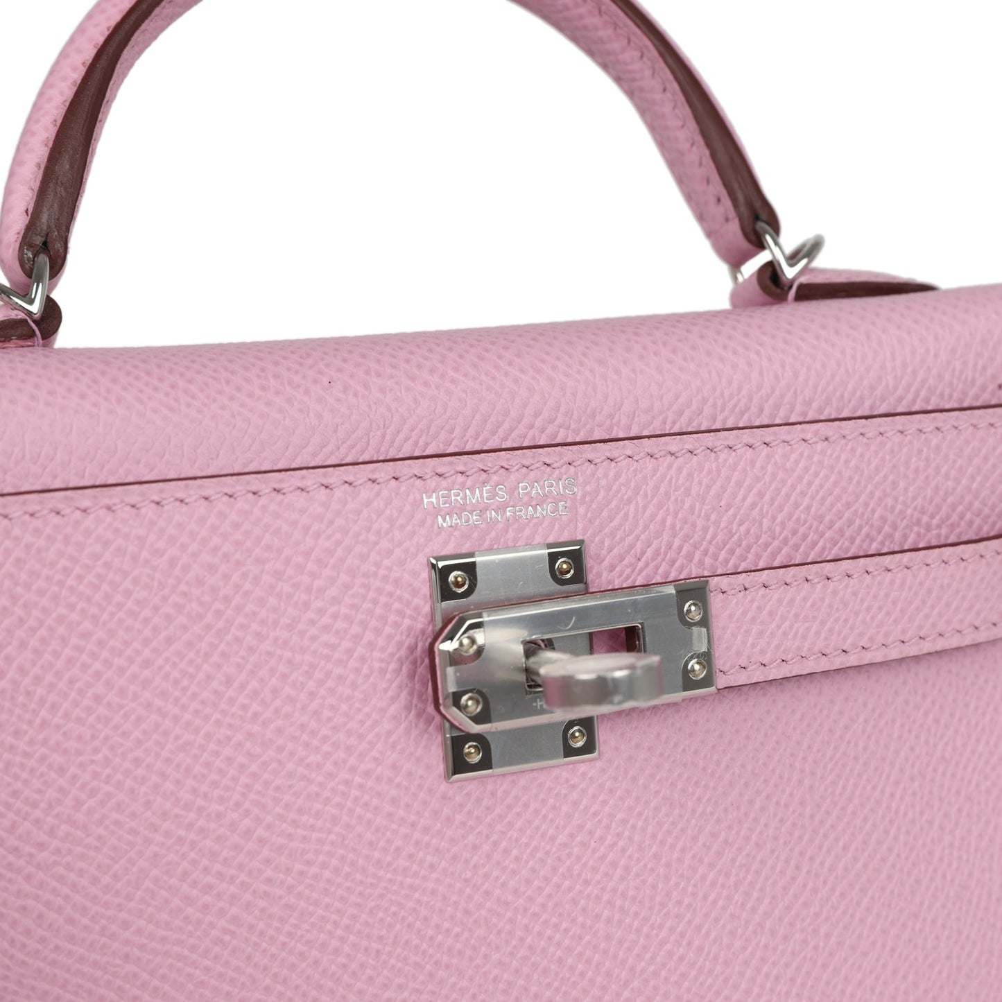 Kelly Sellier 20 Mauve Sylvestre Epsom Palladium Hardware