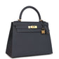 Kelly Sellier 28 Ardoise Epsom Gold Hardware