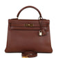 Vintage Kelly Retourne 32 Marron Fonce Ardennes Gold Hardware
