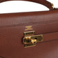 Vintage Kelly Retourne 32 Marron Fonce Ardennes Gold Hardware