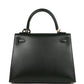 Kelly Sellier 25 Vert Fonce Box Gold Hardware