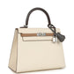 Kelly Sellier 25 Tri-Color Nata, Gris Meyer and Chai Epsom Palladium Hardware