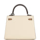 Kelly Sellier 25 Tri-Color Nata, Gris Meyer and Chai Epsom Palladium Hardware