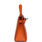 Kelly Sellier 20 Orange Epsom Palladium Hardware