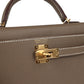 Kelly Sellier 20 Etoupe Epsom Gold Hardware