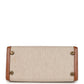 Vintage Kelly Sellier 20 Gold Courchevel and Ecru-Beige Toile H Canvas Gold Hardware