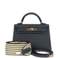 Kelly Sellier 20 Gris Misty Epsom Permabrass Hardware