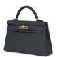 Kelly Sellier 20 Gris Misty Epsom Permabrass Hardware