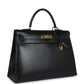Vintage Kelly Sellier 35 Black Box Gold Hardware