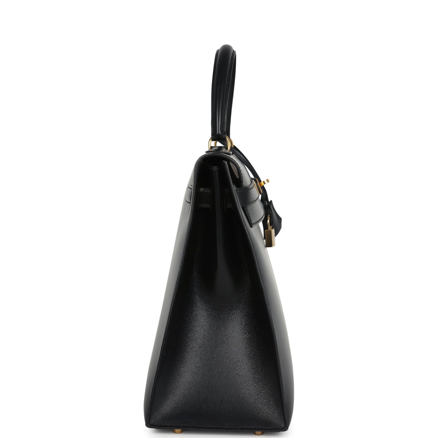 Vintage Kelly Sellier 35 Black Box Gold Hardware