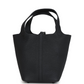 Picotin Lock 18 Monochrome Black Clemence Black Hardware