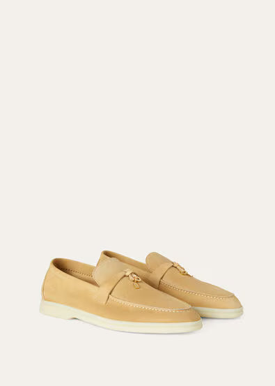Light Beige - Hinoki Wood Loafers Velvet