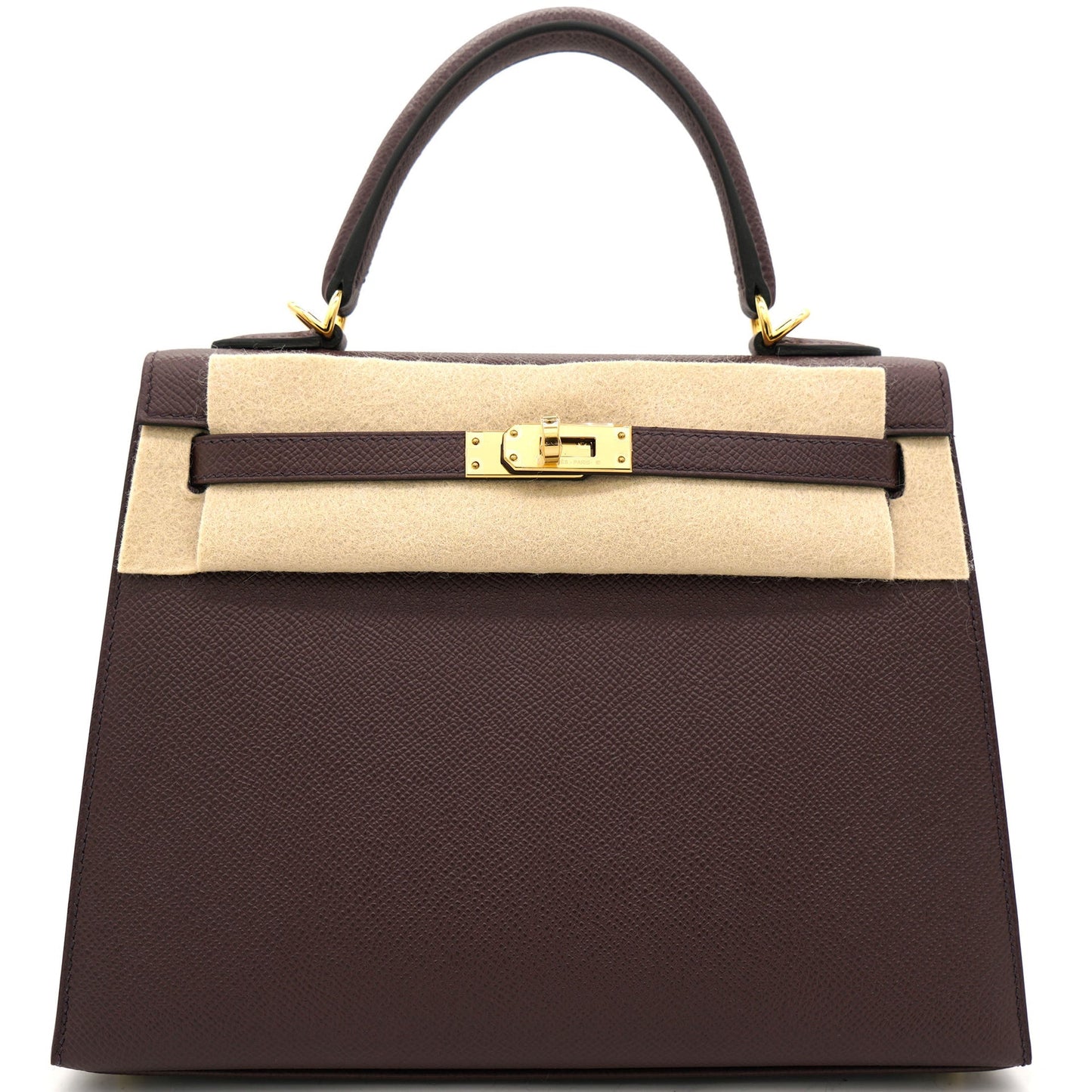 Hermès Kelly 28 Togo Coffee / Gold Hardware 01