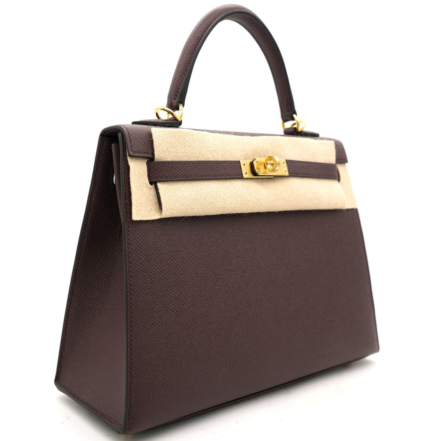 Hermès Kelly 28 Togo Coffee / Gold Hardware 01