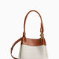 Small Parachute Shoulder Bag Hemp and Leather