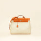 Hermes Natuel Vintage 2-in-1 Herbag MM 39 Toile Vache