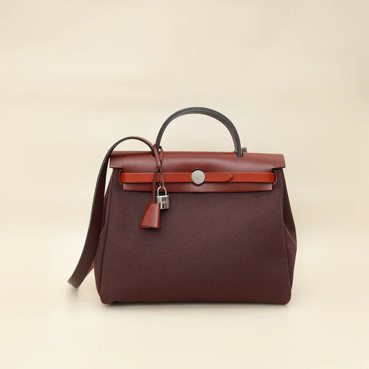 Hermes Bicolor Herbag Zip 31 Retourne Vache Hunter PM