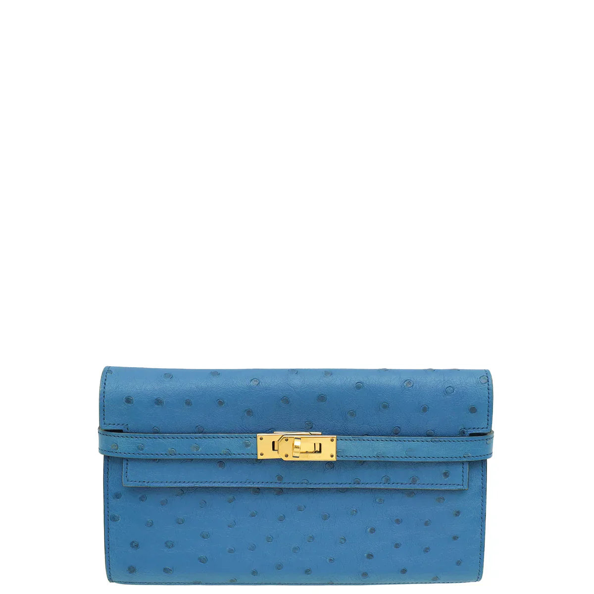 Hermes Parchemin Ostrich Kelly Wallet