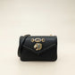 Gucci Black Rajah Medium Vitello Palmellato Lux Crystal Shoulder